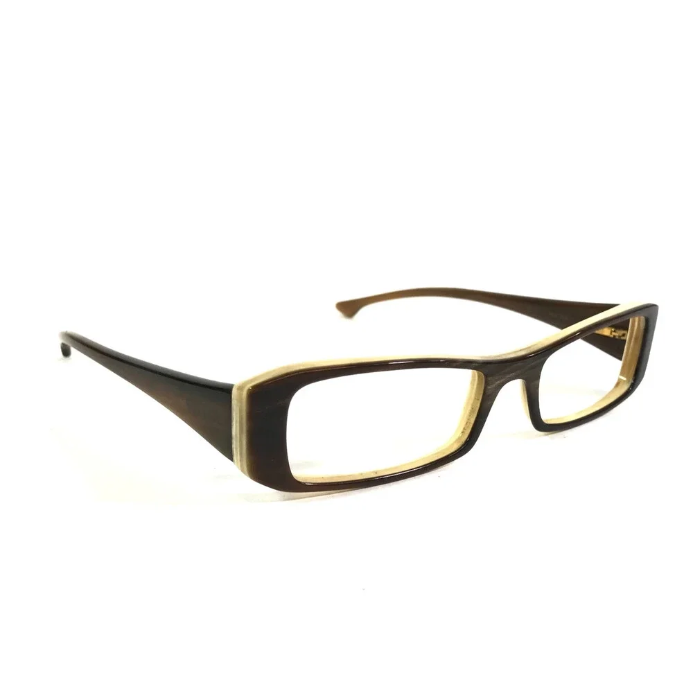 Morgenthal Frederics Eyeglasses Frames LUKAS col. H36-H30 Genuine Horn 48-18-140